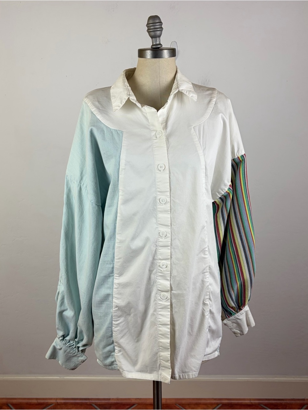 Acephala Patchwork Button Down Shirt